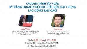 Read more about the article Khóa tập huấn kỹ năng “Quản lý rủi ro chất độc hại trong lao động sản xuất” tại Hà Nội ngày 5/11/2019