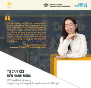 Read more about the article Từ cam kết đến hành động – IPP Travel Retail tiên phong trong đa dạng nhà cung cấp & mua sắm có trách nhiệm giới
