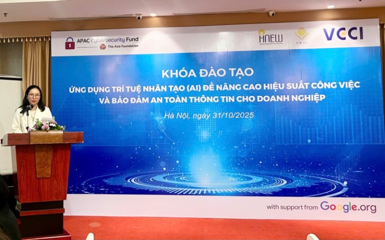 Read more about the article Khoá đào tạo “Ứng dụng trí tuệ nhân tạo (AI) để nâng cao hiệu suất công việc và bảo đảm an toàn thông tin cho doanh nghiệp” ngày 31/10/2025 tại Hà Nội