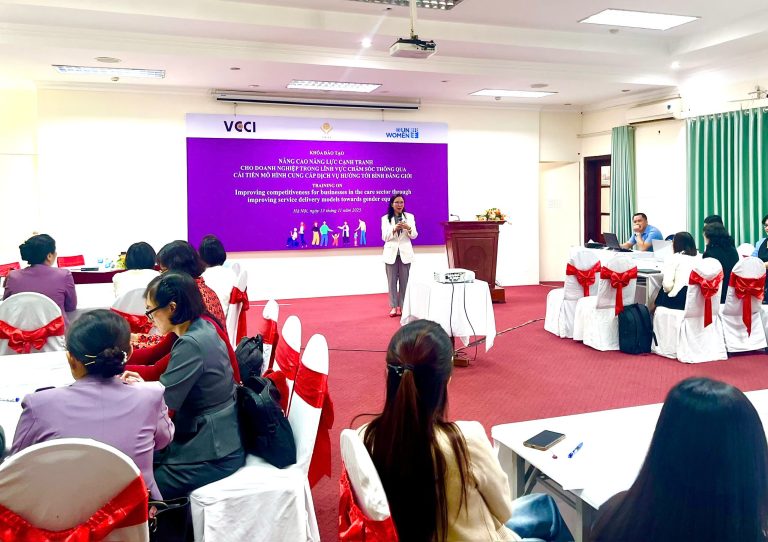 Read more about the article Khóa đào tạo “Nâng cao năng lực cạnh tranh cho doanh nghiệp trong lĩnh vực chăm sóc thông qua cải tiến mô hình cung cấp dịch vụ hướng tới bình đẳng giới” ngày 13/11/2025 tại Hà Nội