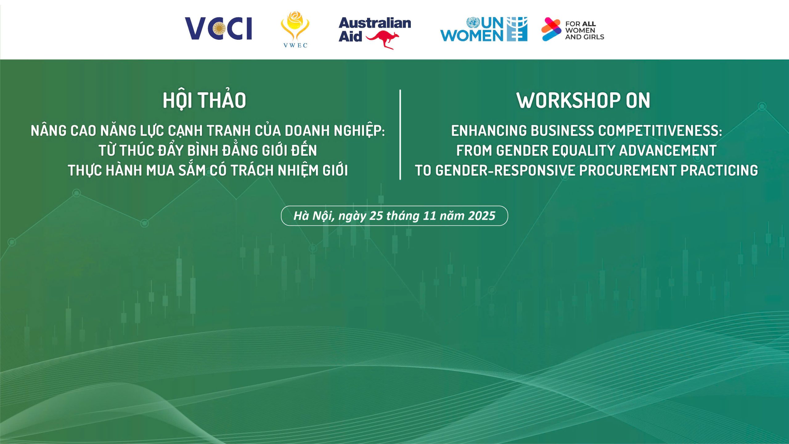 Hội thảo “Nâng cao năng lực cạnh tranh của doanh nghiệp: Từ thúc đẩy bình đẳng giới đến thực hành mua sắm có trách nhiệm giới” ngày 25/11/2025 tại Hà Nội
