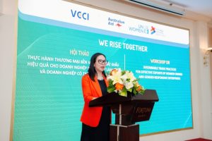 Read more about the article Hội thảo “Thực hành thương mại bền vững để xuất khẩu hiệu quả cho doanh nghiệp do phụ nữ làm chủ và doanh nghiệp có trách nhiệm giới” ngày 27/8/2026